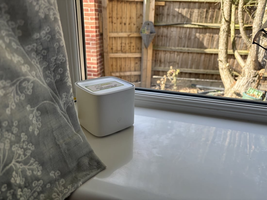 SignalSphere router placed in a customer's home